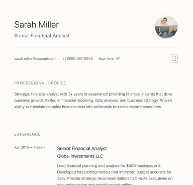 Luxury Minimal template preview