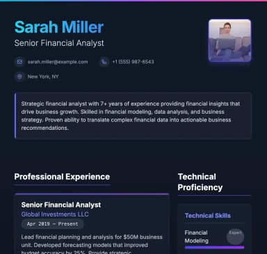 Prestige Tech template preview