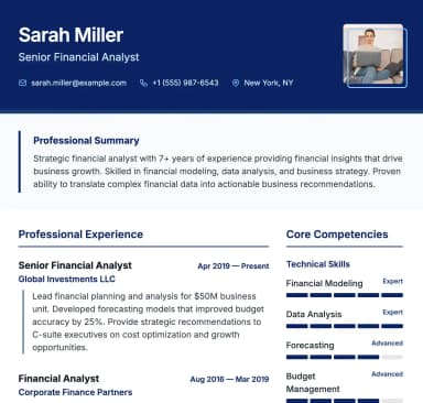 Strategy Consultant template preview